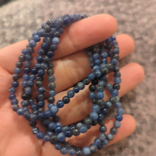 Sodalite Beaded Bracelet 4mm, 6mm, 8mm, 10mm