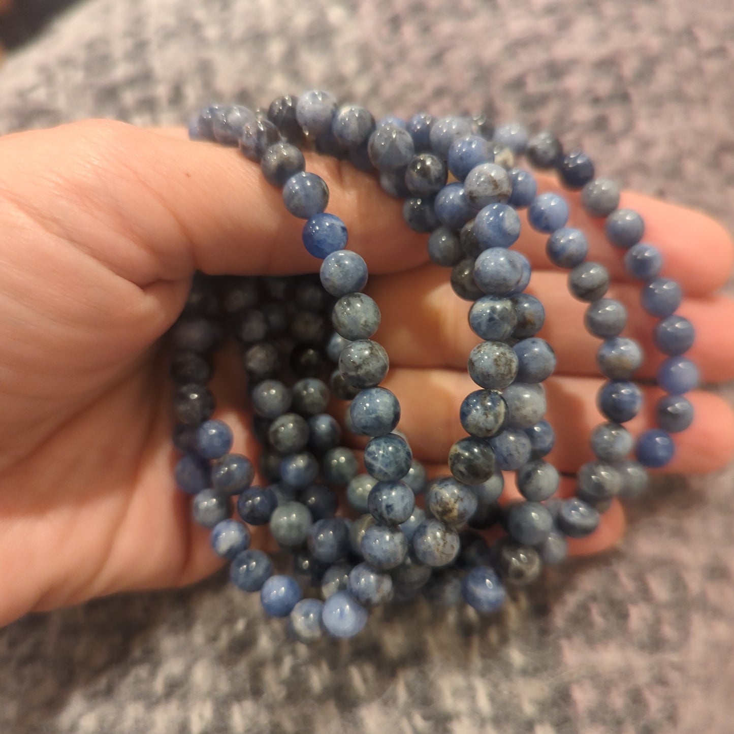 Sodalite Beaded Bracelet 4mm, 6mm, 8mm, 10mm