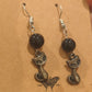 Obsidian Cat Earrings