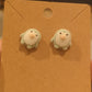 Penguin Kawaii Flocked Fuzzy Resin Earrings with 925 Silver Posts