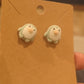 Penguin Kawaii Flocked Fuzzy Resin Earrings with 925 Silver Posts