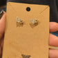 Citrine Butterfly Stud Earrings