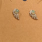 Opal Wing Earrings on 925 Silver Stud Earrings