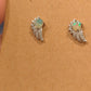 Opal Wing Earrings on 925 Silver Stud Earrings