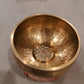 Bronze Singing Bowl with Wood Gong Hammer and Cloth Ring Holder