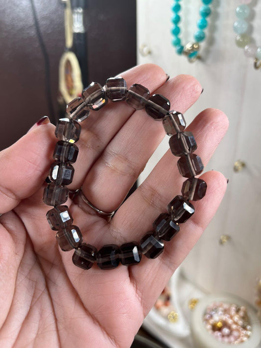 Square Ice Obsidian, High Quality Bracelet