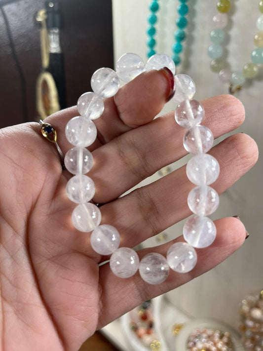 White Rabbit Hair Quartz Inclusions, High Quality Bracelet