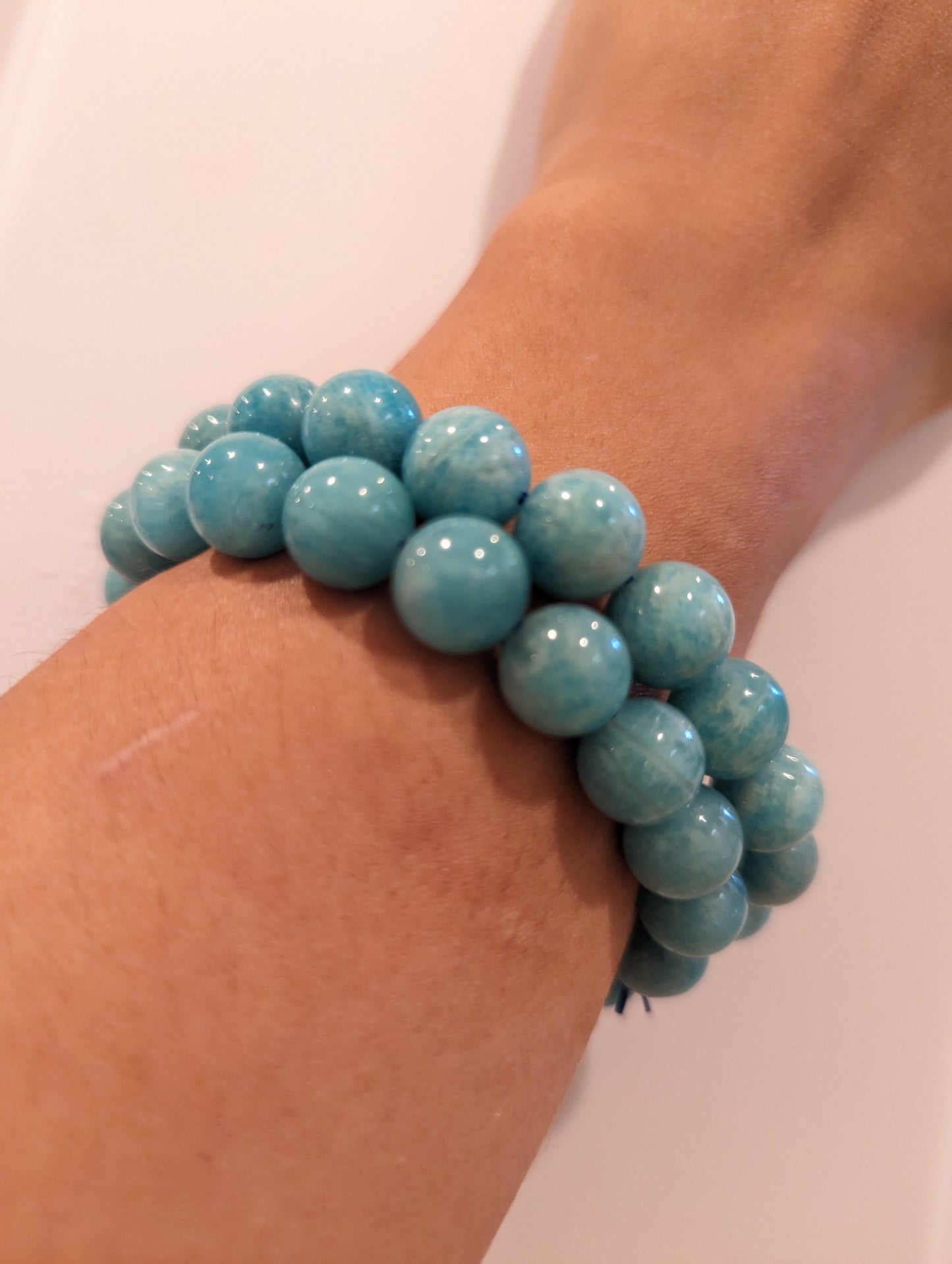 Amazonite Crystal Bead Bracelets 10mm High Quality Opaque