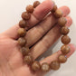 Peach Moonstone Crystal Bead Bracelets with Sunstone Flash, 10mm