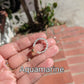 Dainty Braided Wire Crystal Rings with Adjustable Chain, Gold & Faceted