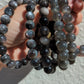 Black Moonstone Crystal Bead Bracelets, 6mm-10mm bead size