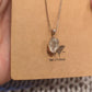 Herkimer Diamond Clear Quartz 925 Stirling Silver Pendant and 18" Chain Necklace