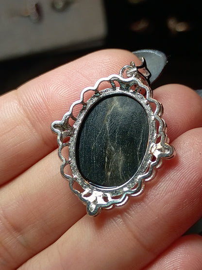 Mermaid Mother of Pearl - Cameo 925 Silver Pendant