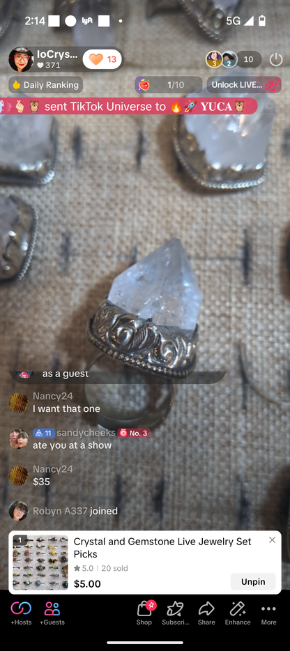 Live Sale Claims