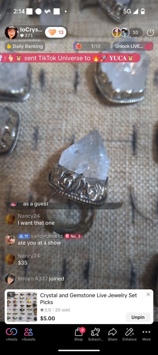 Live Sale Claims