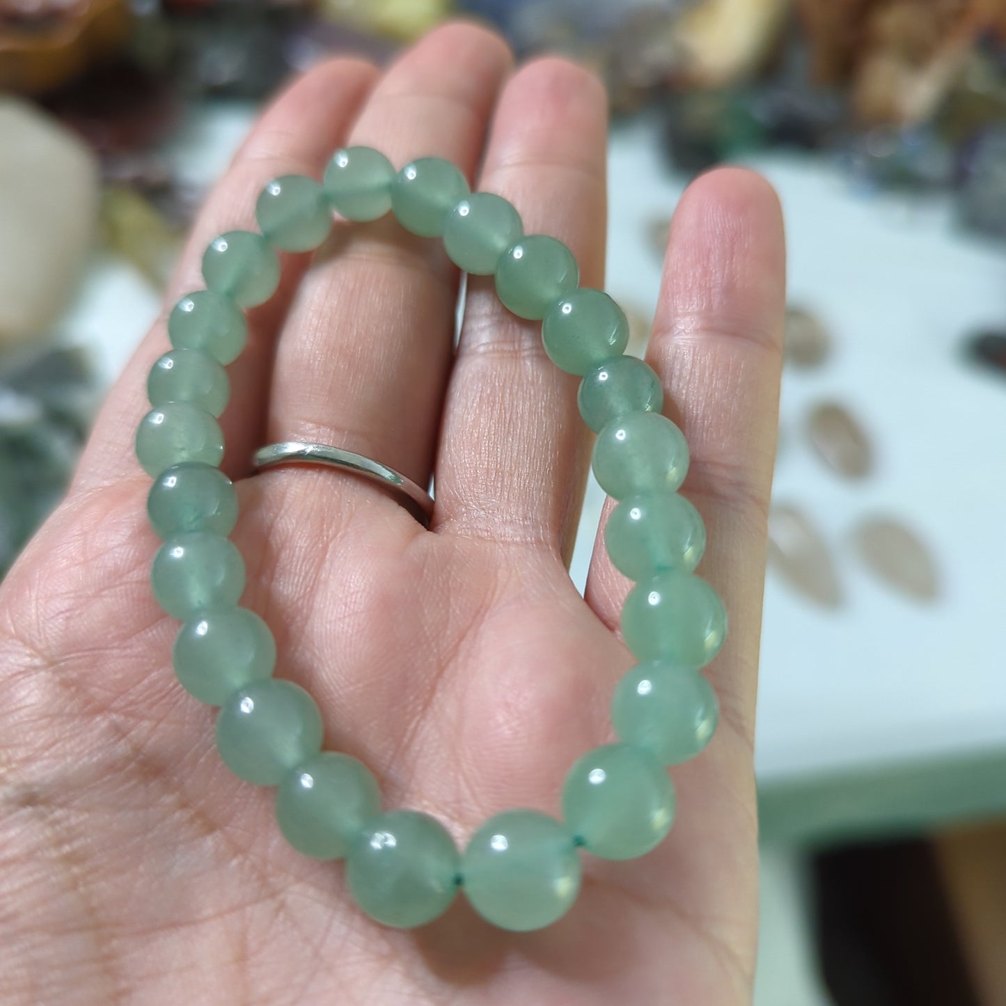 Green Aventurine Beaded Bracelets 6mm, 8mm and 10mm