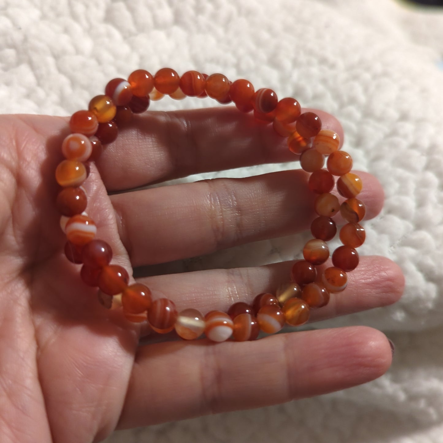 Carnelian Beaded Bracelet