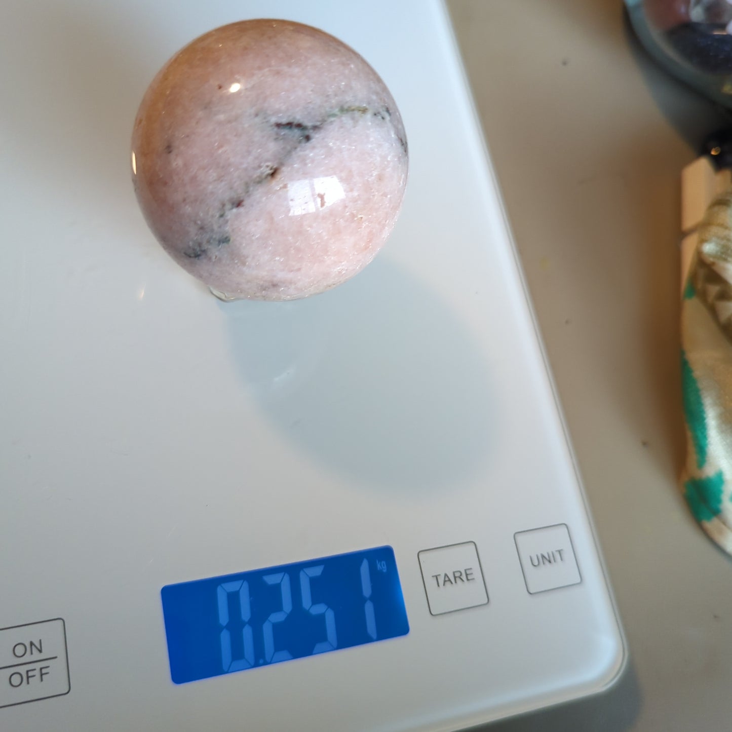 Pink Amethyst Crystal Sphere, 0.25kg