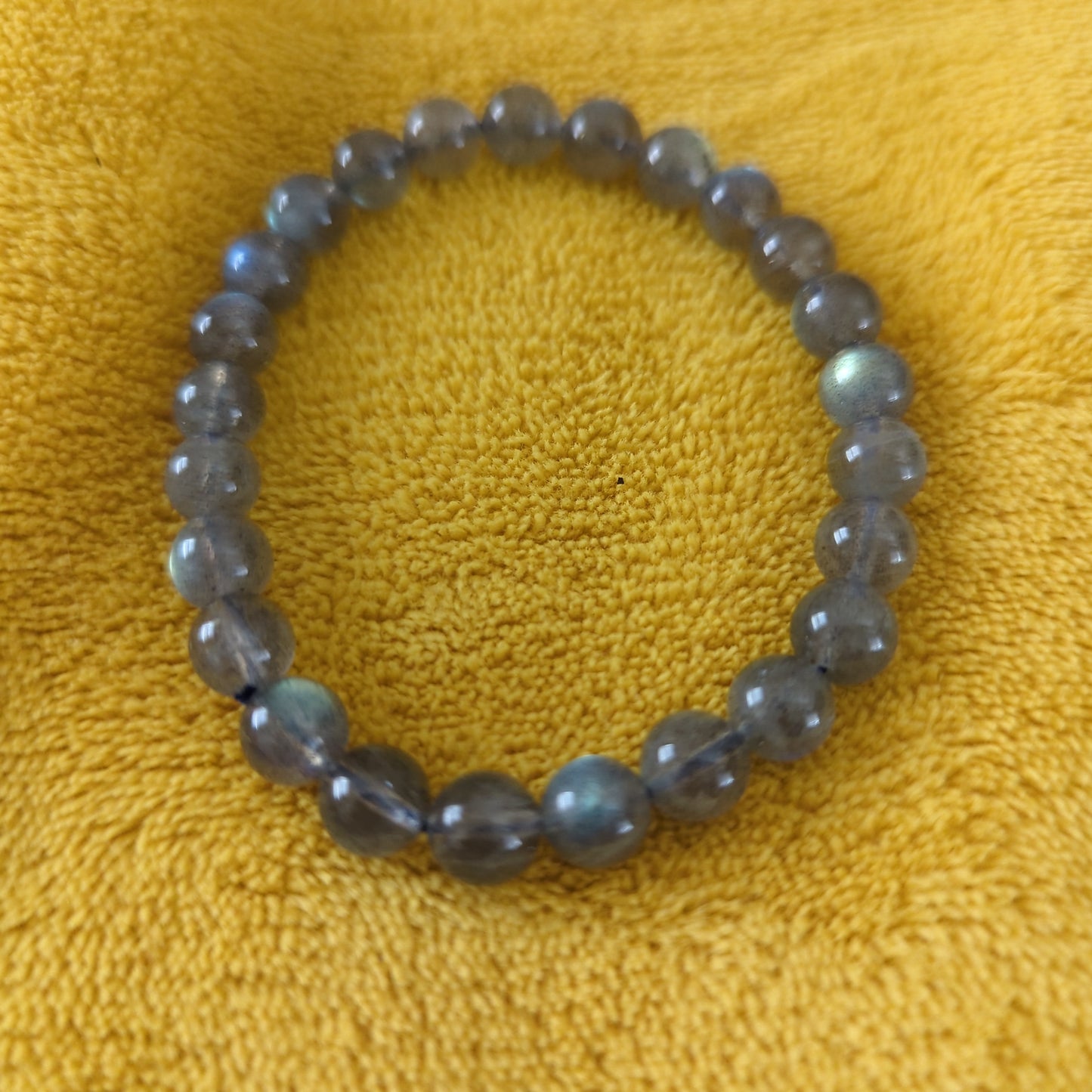 Labradorite Beaded Crystal Bracelet