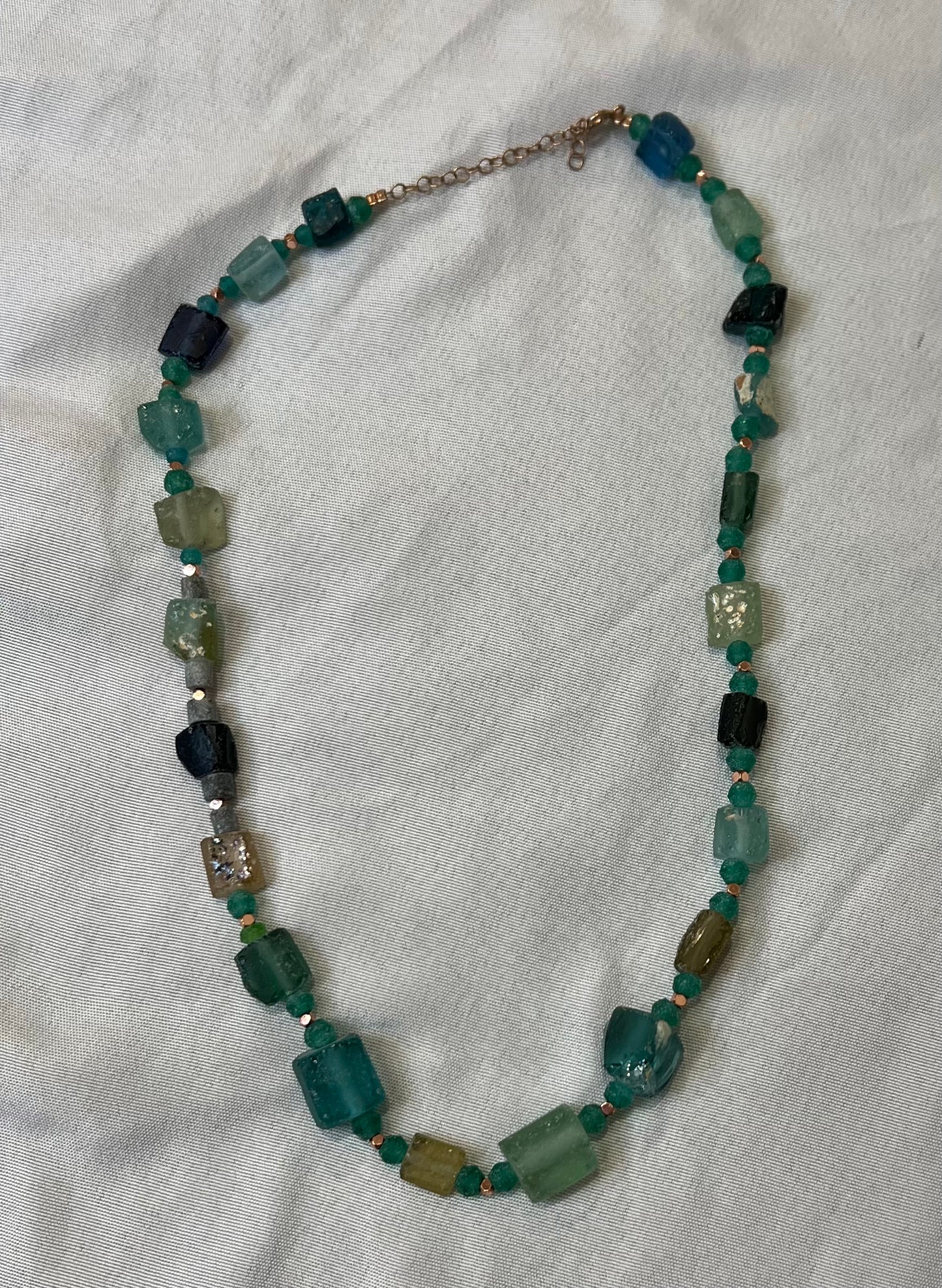 Vintage Handmade Sea Glass Necklace